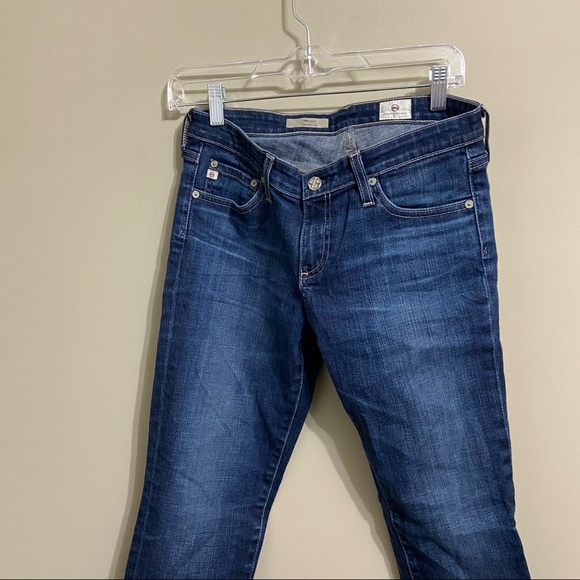 AG Women’s 28 The Stilt Straight Cigarette Leg Mid Rise Blue Jeans - Picture 6 of 10